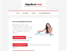 Tablet Screenshot of buegelbrett-test.de